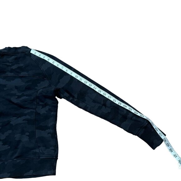 Lululemon‎ Scuba Crew Sweatshirt Womenэs Size 6 Gray Incognito Camo Pullover - Picture 5 of 9